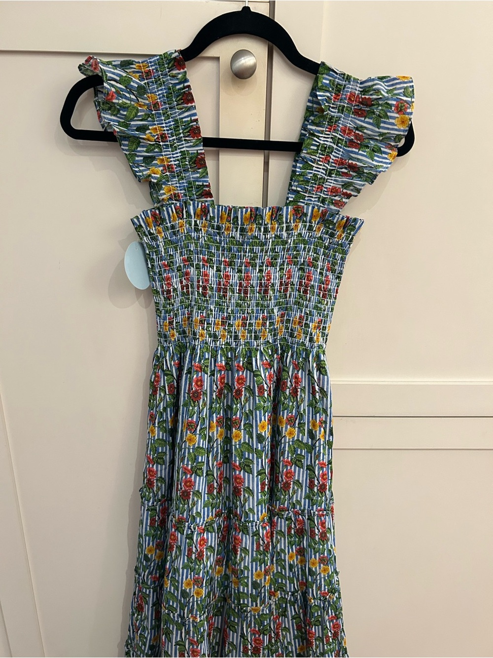 NWT Hillhouse home “Ellie” nap dress in geranium stripe, size XS. - Picture 3 of 6